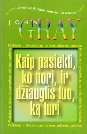 J. Gray „Kaip pasiekti, ko nori, ir džiaugtis tuo, ką turi“ (su defektu(