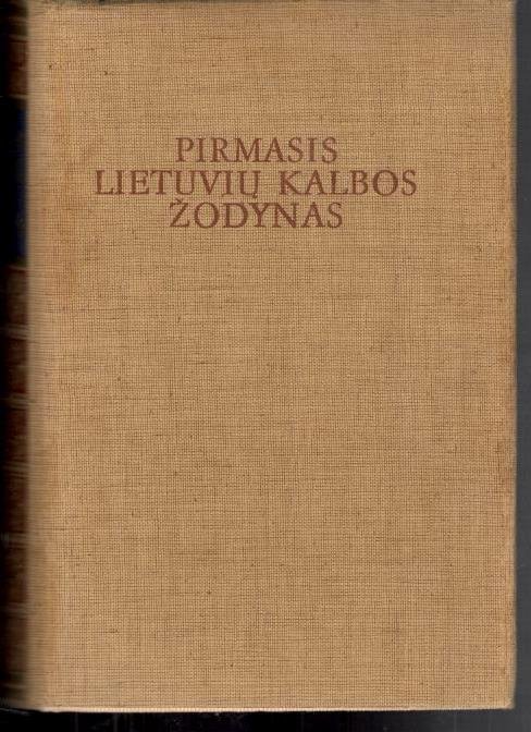 Pirmasis lietuvių kalbos žodynas