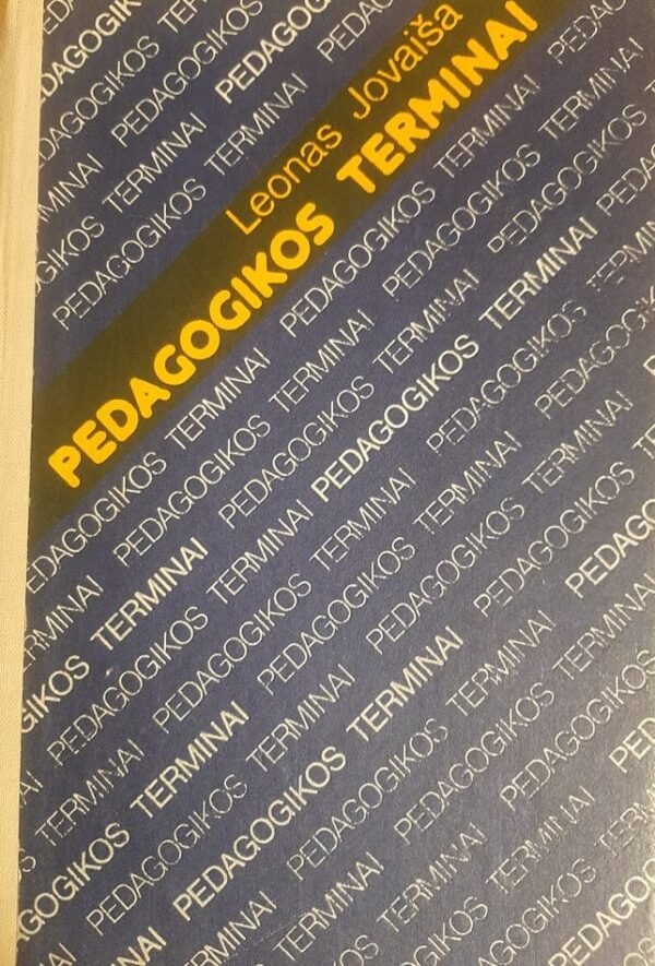 Leonas Jovaiša „Pedagogikos terminai“