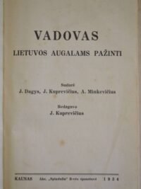 Vadovas Lietuvos augalams pažinti