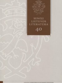 Senoji Lietuvos literatūra, 40 knyga