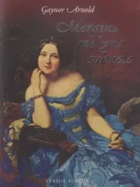 Mergina mėlyna suknele