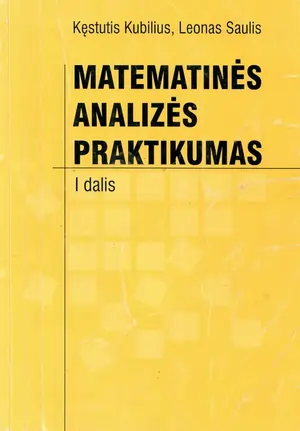 Matematinės analizės praktikumas. I dalis