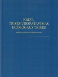 Krizė, teisės viešpatavimas ir žmogaus teisės (1)