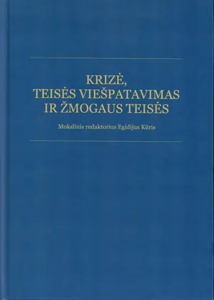 Krizė, teisės viešpatavimas ir žmogaus teisės (1)