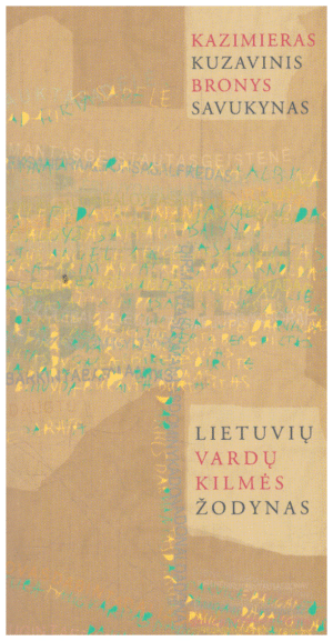 Lietuvių vardų kilmės žodynas